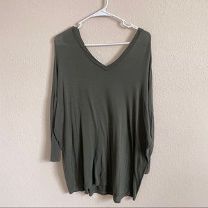 Green Offshoulder Top